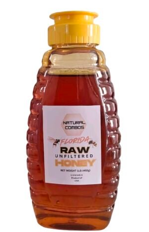 Florida Raw Honey | Small-Batch Homemade | Natural Sweetener | Pure unfiltred Honey | 1Lb Jar