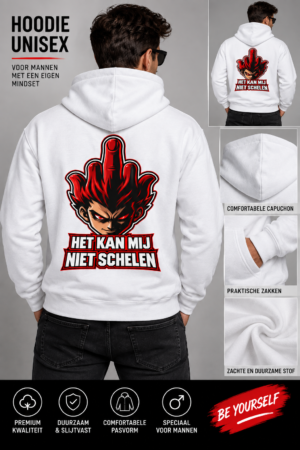 Het Kan Mij Niet Schelen Unisex Hoodie – Stoere Graphic Hoodie