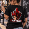 Unisex I Don’t Care – Bold Rebel Anime Graphic T-Shirt