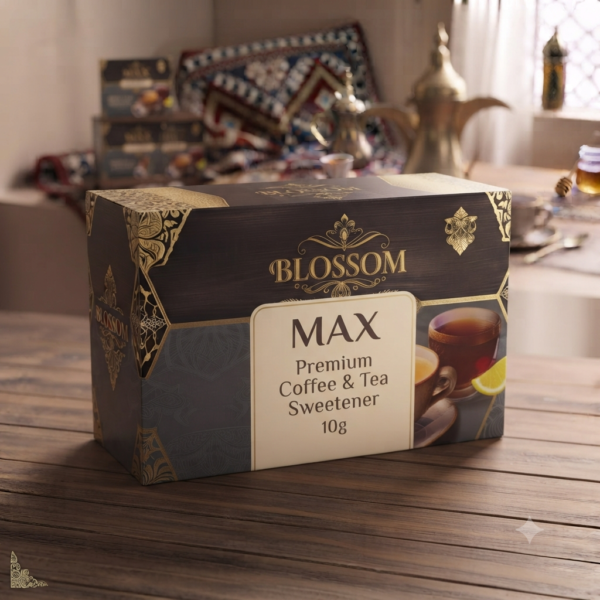 MAX Premium Natural Honey Sachets – Coffee & Tea Sweetener (12 Packs)