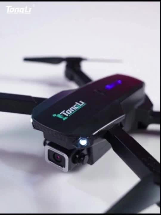 TONG LI Remote Control Airplane for Adults, Portable Foldable Quadcopter Drone, No Camera/Single Camera/Dual Camera Options, Gift, HD Aerial Photography, Headless Mode, 3D Flips, Electronic Gyro Stabilization, Gesture Selfie, Waypoint Flight, One-Key