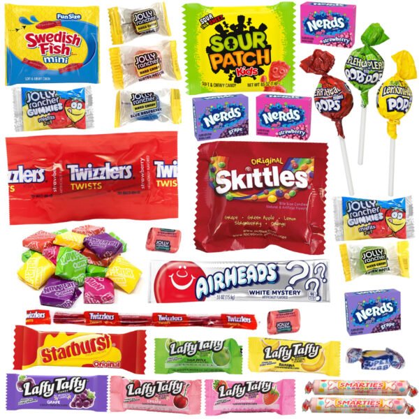Assorted Bulk Candy Individually Wrapped, Party Candy Variety Pack