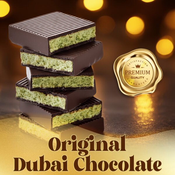Ceres Gourmet Dubai Dark Chocolate Bar with Pistachio Cream and Kataifi, 2.3 oz Gourmet Bitter Chocolate Candy, Viral Snack Gift for Friends and Family