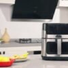 8.5QT/3.2QT Air Fryer, Upgraded Large Capacity Suitable For 5-6 People, Smart Touch Screen For Easy Operation With 8 Preset Functions, Non-stick Coating For Easy Cleaning, Kitchen Accessories, Toaster Oven, Deep Fryer, Air Fryers, Kitchen