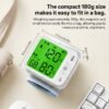 Wrist Blood Pressure Monitor – Automatic Digital BP Monitor with Adjustable Cuff, Large LCD Display, Pulse Rate & Irregular Heartbeat Detection, Portable Home Use Blood Pressure Machine for Seniors and Adults