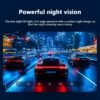 Two/Triple Camera Dash Cam - Infrared Night Vision, 1080P Front And 720P Rear, 170° Wide Angle & Built-In Audio - Optional 32GB Card, Loop Recording, G-Sensor - Perfect Vehicle Safety Camera 24 Hours Parking Mode for New Cars Or Holiday Gifts