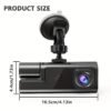 Two/Triple Camera Dash Cam - Infrared Night Vision, 1080P Front And 720P Rear, 170° Wide Angle & Built-In Audio - Optional 32GB Card, Loop Recording, G-Sensor - Perfect Vehicle Safety Camera 24 Hours Parking Mode for New Cars Or Holiday Gifts