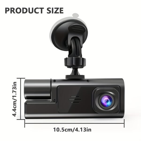 Two/Triple Camera Dash Cam - Infrared Night Vision, 1080P Front And 720P Rear, 170° Wide Angle & Built-In Audio - Optional 32GB Card, Loop Recording, G-Sensor - Perfect Vehicle Safety Camera 24 Hours Parking Mode for New Cars Or Holiday Gifts