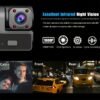 Two/Triple Camera Dash Cam - Infrared Night Vision, 1080P Front And 720P Rear, 170° Wide Angle & Built-In Audio - Optional 32GB Card, Loop Recording, G-Sensor - Perfect Vehicle Safety Camera 24 Hours Parking Mode for New Cars Or Holiday Gifts