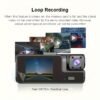 Two/Triple Camera Dash Cam - Infrared Night Vision, 1080P Front And 720P Rear, 170° Wide Angle & Built-In Audio - Optional 32GB Card, Loop Recording, G-Sensor - Perfect Vehicle Safety Camera 24 Hours Parking Mode for New Cars Or Holiday Gifts