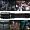 4-Pack Tactical Survival Kit Must Have: Super Bright Rechargeable LED Flashlights Set, Zoomable Spotlight & USB Charging For Emergency Preparedness, Power Outage Supplies, Camping Gear, Perfect Men Gifts