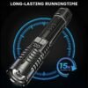 4-Pack Tactical Survival Kit Must Have: Super Bright Rechargeable LED Flashlights Set, Zoomable Spotlight & USB Charging For Emergency Preparedness, Power Outage Supplies, Camping Gear, Perfect Men Gifts