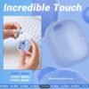 Wireless Earbuds 5.3, 24-Hour Battery Life, LED Power Display Transparent Charging Case, Cute Light Blue In-Ear Headphones, Suitable for Women And Girls, Ideal for Sports, Travel, And More, Compatible with Iphone And Android Devices