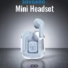 Wireless Earbuds 5.3, 24-Hour Battery Life, LED Power Display Transparent Charging Case, Cute Light Blue In-Ear Headphones, Suitable for Women And Girls, Ideal for Sports, Travel, And More, Compatible with Iphone And Android Devices
