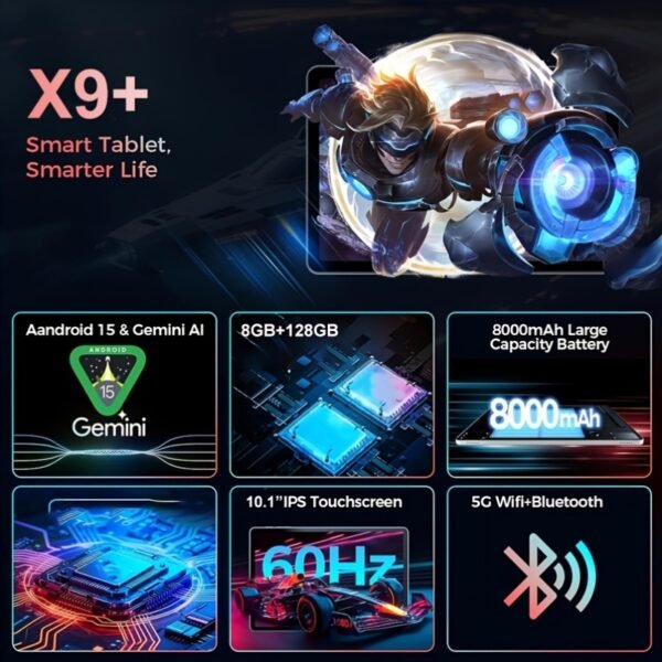 Android 15 Tablet Latest Tablets, 10.1 Inch Tablet 8GB RAM 128GB ROM, 8000Mah Battery 2 In 1 Tablet With Keyboard, Case, Stylus, Tablet PC, 5G Wifi, 5MP+16MP Dual Camera, 1280 * 800 FHD IPS Screen, Tablet, Pad, Tablet, Pad