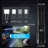 4-Pack Tactical Survival Kit Must Have: Super Bright Rechargeable LED Flashlights Set, Zoomable Spotlight & USB Charging For Emergency Preparedness, Power Outage Supplies, Camping Gear, Perfect Men Gifts