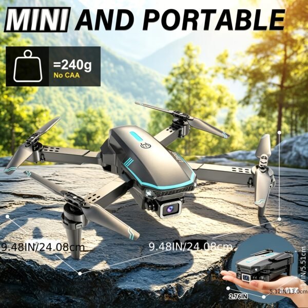 Foldable RC Quadcopter for Teenagers, Easy-to-Fly Entry-level Drone with Optical Flow Hover, 360° Fun Stunt Flips, One Key Takeoff Landing, Headless Mode, Crash Resistant for Casual Play, Perfect for Hanging Out with Friends, Great Birthday Gift
