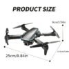 TONG LI Remote Control Airplane for Adults, Portable Foldable Quadcopter Drone, No Camera/Single Camera/Dual Camera Options, Gift, HD Aerial Photography, Headless Mode, 3D Flips, Electronic Gyro Stabilization, Gesture Selfie, Waypoint Flight, One-Key
