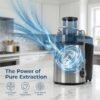 Fruit And Vegetable Centrifugal Juicer - 2-speed Adjustable Juicer with 3-inch Wide Feed Chute, Equipped with A 0.52-quart Juice Cup And A 54oz Pulp Container, Easy-to-clean Electric Juicer
