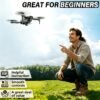 Foldable RC Quadcopter for Teenagers, Easy-to-Fly Entry-level Drone with Optical Flow Hover, 360° Fun Stunt Flips, One Key Takeoff Landing, Headless Mode, Crash Resistant for Casual Play, Perfect for Hanging Out with Friends, Great Birthday Gift