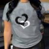 Women's Letter Graphic Print Sporty Fashion Casual Round Neck Short Sleeve T-shirt