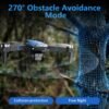 product-fancy-08a7ca23-0c22-45ac-9f6a-0e4f26da45ec-2 Beginner Adult 2-Camera Drone, 2.8-Inch LCD Screen, Professional Brushless Motor 270° Obstacle Avoidance, Altitude Hold 3D Flips 3 Speeds Headless Mode One-Key Takeoff/Landing, Foldable RC Quadcopter Supports 32G SD Card