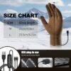 Intelligent Temperature-controlled Electric Heating Gloves, with Three-level Intelligent Temperature Adjustment, Double-sided Heating. It Features a Touch Screen Design and Is a Great Gift for Winter.