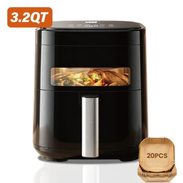 8.5QT/3.2QT Air Fryer, Upgraded Large Capacity Suitable For 5-6 People, Smart Touch Screen For Easy Operation With 8 Preset Functions, Non-stick Coating For Easy Cleaning, Kitchen Accessories, Toaster Oven, Deep Fryer, Air Fryers, Kitchen