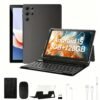 Android 15 Tablet Latest Tablets, 10.1 Inch Tablet 8GB RAM 128GB ROM, 8000Mah Battery 2 In 1 Tablet With Keyboard, Case, Stylus, Tablet PC, 5G Wifi, 5MP+16MP Dual Camera, 1280 * 800 FHD IPS Screen, Tablet, Pad, Tablet, Pad