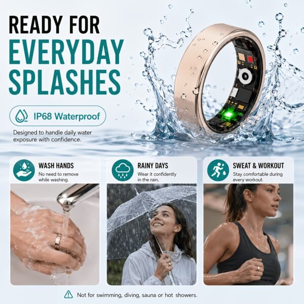 product-fancy-0e607ac6-a64f-4f2c-b77a-67e04c33c39e Smart Ring for Women & Men, Sleep and Fitness Tracker with Step, Distance and Calorie Monitoring, Exercise Records, Remote Camera Control, IP68 Waterproof Activity Ring, Compatible with iOS & Android