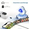 1/2pcs Smart WiFi Bulb /Outdoor, 1440P HD 360° Panoramic Surveillance, Motion Detection Alarm with Two-Way Talk, Night Vision, - Plug & Play Bulb for Home/Hospital/Store Monitoring (App-Control