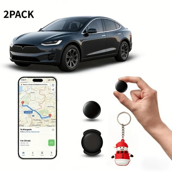 2pcs Mini GPS Tracker - No Monthly Fee, Real-Time Locator, IOS Only, Easy to Install for Trucks, SUVs, And Other Vehicles, Battery-Free Operation, Durable Construction, GPS Tracker for Cars, Tracking Device, Tra, Christmas Gifts