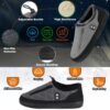 Warm Slippers with Four Heating Settings, Cordless Foot Warmers Designed for Chilly Feet, Perfect for Cold Weather. These Cozy Indoor And Outdoor Shoes Are Ideal for Camping, Featuring a 5000Mah Rechargeable Battery
