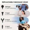 Portable Digital Fascia Gun With 4 Interchangeable Massage Heads, 6-Speed Deep Tissue Muscle Massager, USB Rechargeable, - Ideal Gift For Father'S Day And Valentine'S Day, Mini Massage Gun