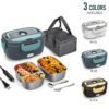 Portable Lunch Box - Dual Voltage Food Warmer (DC12-24V Car/AC120V Home) Equipped with Food Partition 54.1oz Lunch Box And Insulation Bag | 20Minutes Quick Heating, Suitable for Office And Business Travel, for Chrismas Gifts