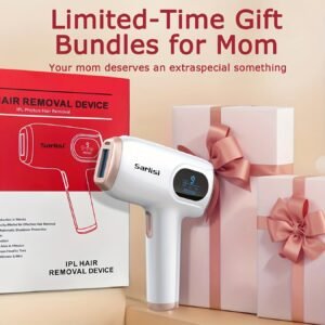 Sarlisi IPL Hair Removal For Women And Men, IPL Device Hair Removal For Nearly Painless & Long-Lasting Results, 9 Modes & Auto Flashing For Fast Full Body Hair Removal From Home