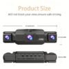 32GB 4-Lens Car Dashboard Video Cam, FHD1080P Dash Cam for Cars, Front, Rear, Left And Right, with 8IR Night Vision, Loop Recording, 170° Wide Angle Car DVR Camera