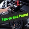 Soulor Car Jump Starter, 3000A to 6000A Portable Starter Power Supply, 2-In-1 Inflatable for All-In-One Multi-Functional Upgraded Version, 12V Quick Start Car, Suitable for All Cars, LED Emergency Lights, Compass, USB Input/Output