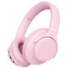KVIDIO Bluetooth 6.0 Wireless Headphones, 65 Hours Playtime, Sealed Type, Microphone Included, Soft Earmuffs &Light Weight for Prolonged Waring for PC/Travel/School/iPad