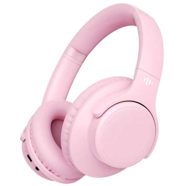 KVIDIO Bluetooth 6.0 Wireless Headphones, 65 Hours Playtime, Sealed Type, Microphone Included, Soft Earmuffs &Light Weight for Prolonged Waring for PC/Travel/School/iPad