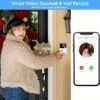 Wireless Video Doorbell with Two-Way Communication, Wi-Fi Connectivity, High Definition, Night Vision Capabilities, Remote Control Via App, Easy Setup, And HD Cameras for Home Security