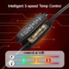 Intelligent Temperature-controlled Electric Heating Gloves, with Three-level Intelligent Temperature Adjustment, Double-sided Heating. It Features a Touch Screen Design and Is a Great Gift for Winter.