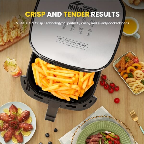 6.5QT/2.8QT Air Fryer, Smart Touch Screen with Color Icons And Viewable Windows, 8 Presets Recipes & Manual Adjustments for Quick Easy Meals, Dishwasher-Safe, for Family, Party, Kitchen Accessories, Toaster Oven, Deep Fryer, Multifunctional Cooker