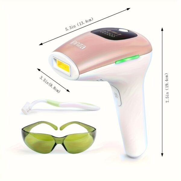Innza IPL Hair Removal for Women At-Home, Upgraded to 999, 000 Flashes Painless Hair Remover, Facial Hair Removal Device for Armpits Legs Arms Bikini Line