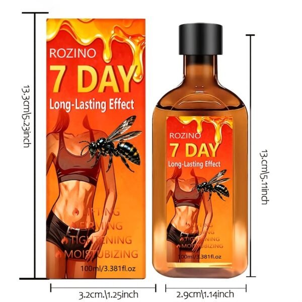 7-Day Abdominal Instant Tightening Oil, Instant Lifting And Firming, Tummy Reduction, Natural Ingredients, Low Sensitivity And Hydration, Solving Body Skin Laxity, Dryness, Wrinkles And More, Suitable for Arms, Abdomen, Buttocks