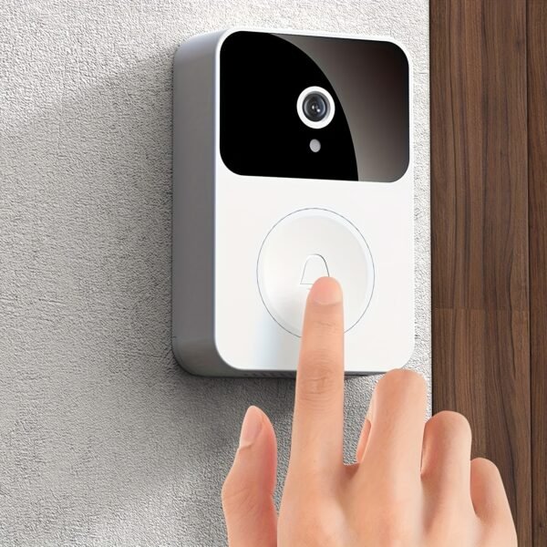 Wireless Video Doorbell with Two-Way Communication, Wi-Fi Connectivity, High Definition, Night Vision Capabilities, Remote Control Via App, Easy Setup, And HD Cameras for Home Security