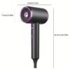 product-fancy-30c7fb12-ce07-49bb-936c-8df3f253ee8b Professional Ionic Hair Dryer, Powerful 1600W Quick Dry Low Noise Hair Dryer with 2 Concentrator Nozzles 1 Diffuser Attachment 3 Combs One Multi-Purpose Hanger for Home Salon Travel (Gray, White, Red, Green, Purple, Pink)