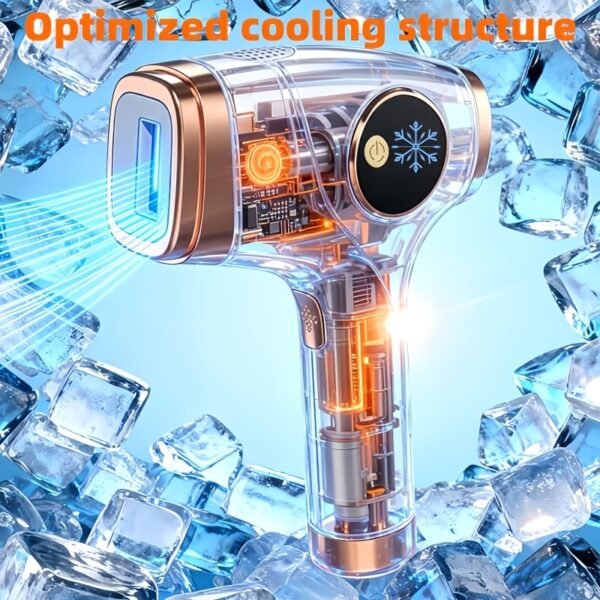 At-Home IPL Hair Reduction Device with Sapphire Cooling Comfort Technology, 5 Adjustable Modes, Up to 999, 900 Flash Lifespan, Unisex Grooming Tool for Face, Body, Underarms & Bikini Area, Sweet Gift for Her And Mom And Best Friends