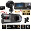 Two/Triple Camera Dash Cam - Infrared Night Vision, 1080P Front And 720P Rear, 170° Wide Angle & Built-In Audio - Optional 32GB Card, Loop Recording, G-Sensor - Perfect Vehicle Safety Camera 24 Hours Parking Mode for New Cars Or Holiday Gifts