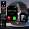 1.83-Inch Full Touch Silicone Strap Smart Sports Watch, Unisex Fitness Outdoor Pedometer, Multiple Watch Faces Available, Wireless Call, Multiple Sports Modes, Remote Camera, Alarm Function, TFT Display, Equipped with 260Mah Battery